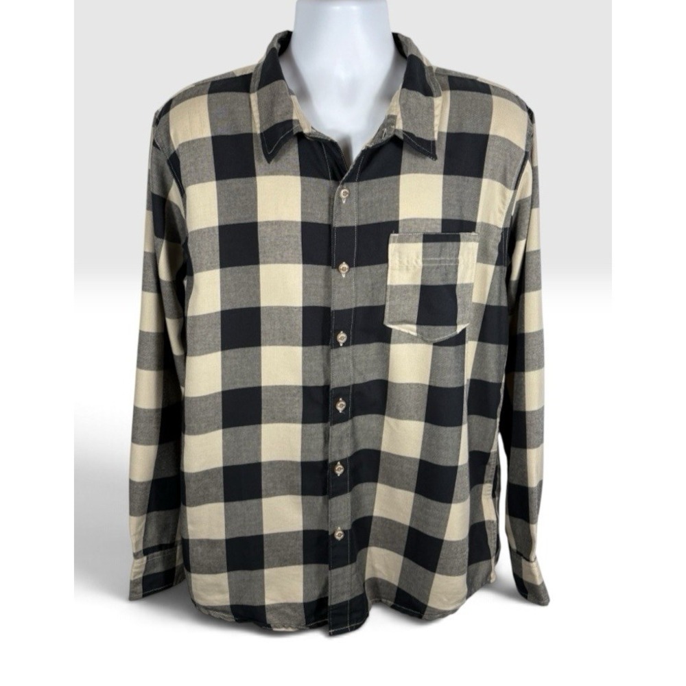 Marmot Mountain Works Men's Button Up Shirt Buffalo Check Outdoor L Flannel 2298
